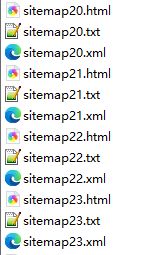 几十个网站地图文件链接，你们是放在那里？ 几十,十个,网站,网站地图,地图